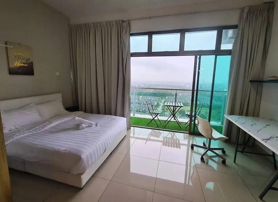 ג'והור בהרו Lovely Studio City View Balcony Palazio Mount Austin By Gdragon Homestay דירה