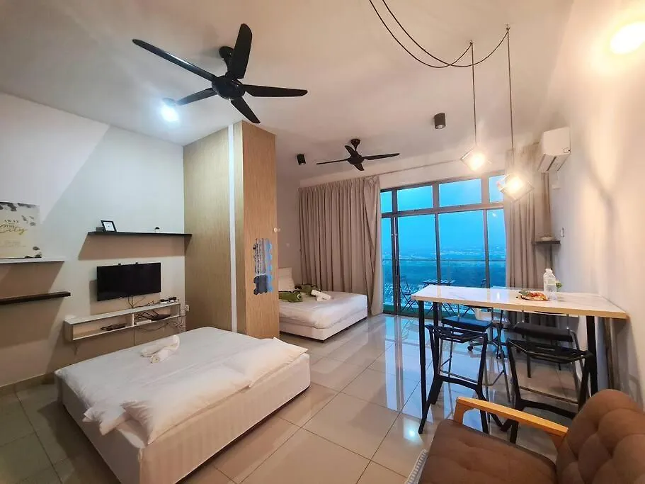 ג'והור בהרו Lovely Studio City View Balcony Palazio Mount Austin By Gdragon Homestay